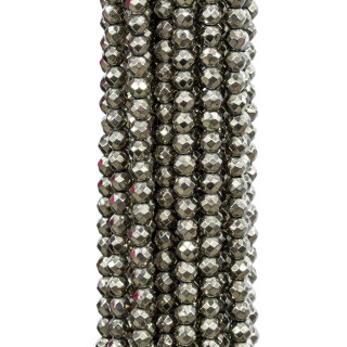 Hematite Pyrite Faceted 04mm