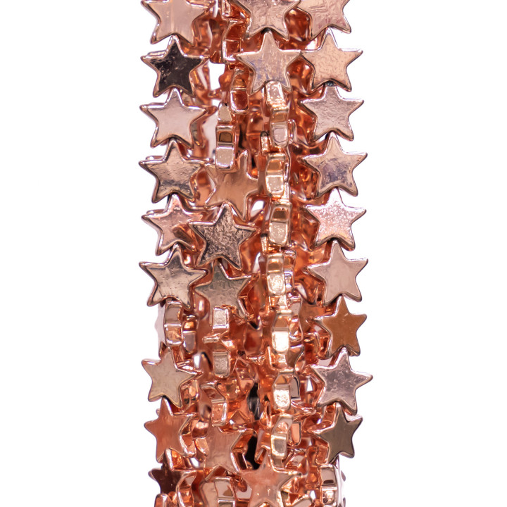 Hematites Estrella Plana 10mm Oro Rosa