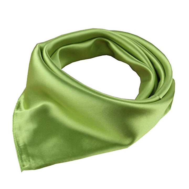 Foulard 90x90cm Unicolore 1pc Vert Acide