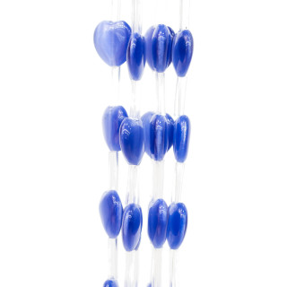 Occhio Di Gatto Cuore Piatto 12mm Blu Chiaro