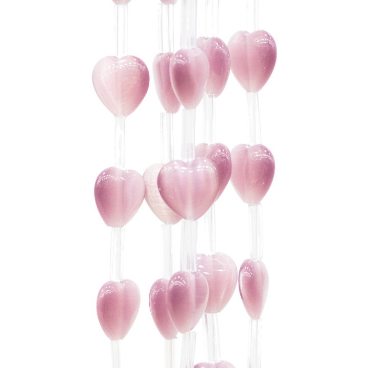 Polvo Plano Corazón Ojo De Gato 12mm