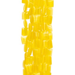 Occhio Di Gatto Quadratino Piatto 6mm Giallo