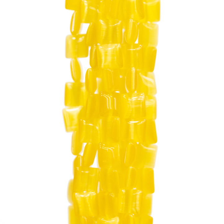 Occhio Di Gatto Quadratino Piatto 6mm Giallo
