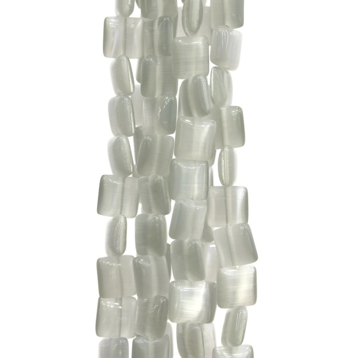 Cat's Eye Flat Square 6mm Grey