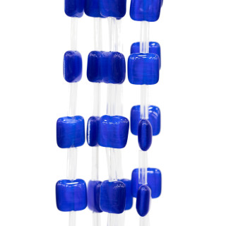 Oeil de Chat Carré Plat 10mm Bleu