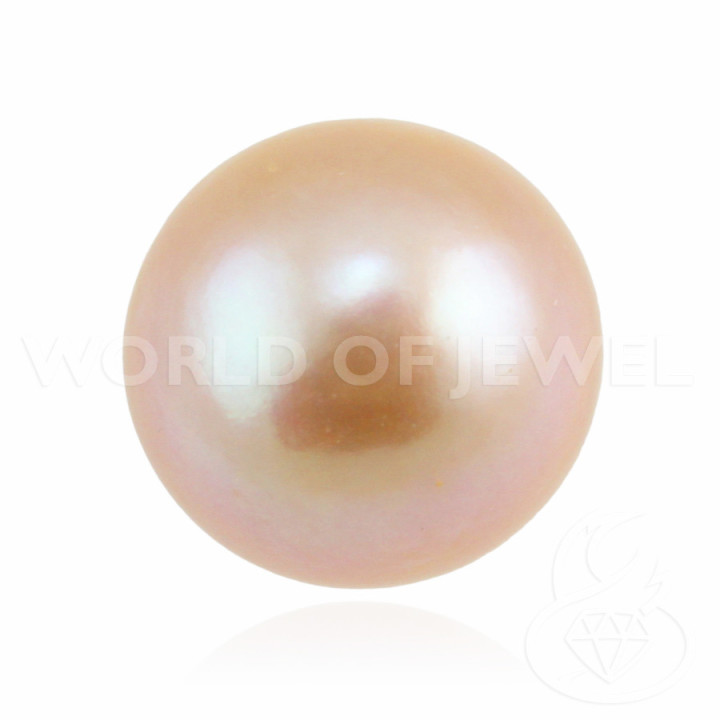 River Pearls 1 Round Hole (AAAAA) 6,5-7,0mm 12 Pairs Pink