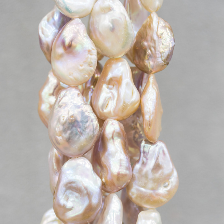 Perle Di Fiume Barocche Drops Pepite Multicolor 16-24mm