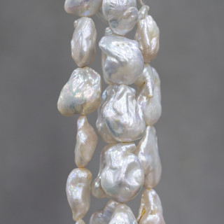 Baroque River Pearls White Nuggets (AHL) 90-100γρ