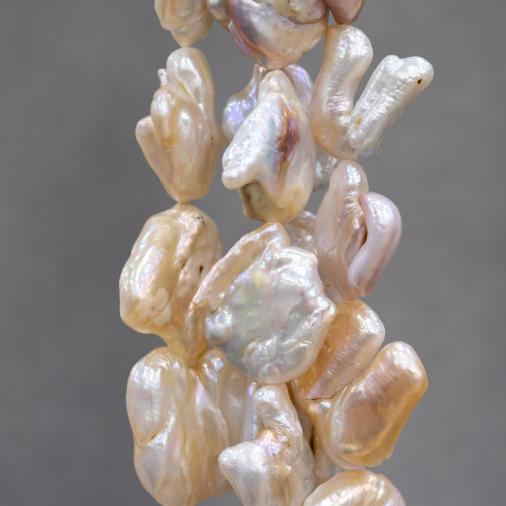 Flat Baroque River Pearls (AEQ) 90-100γρ
