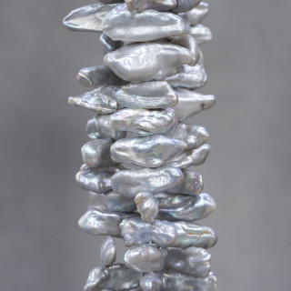 Keshi River Pearls (GHY) Gray 70-80gr