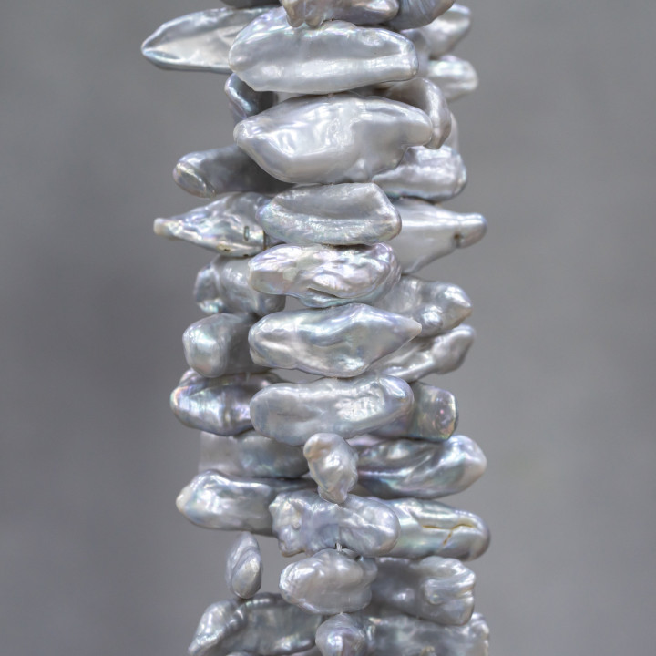 Keshi River Pearls (GHY) Gris 70-80gr