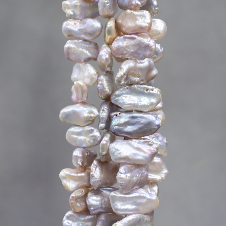 Keshi River Pearls (GHY) Lilac 70-80gr