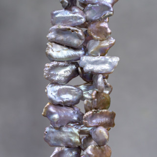 Keshi River Pearls (GHY) Lilas 80-90gr