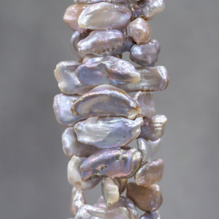 Keshi River Pearls (GHY) Lilas 90-100gr