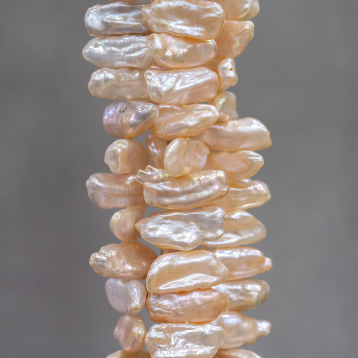 Keshi River Pearls (GHY) Ροζ 90-100γρ