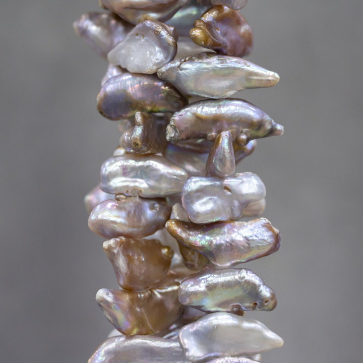 Keshi River Pearls (GSM) Lilas 100-110gr