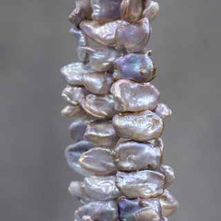 Keshi River Pearls (GWK) 70-80gr Lila