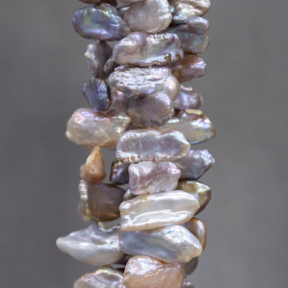 Keshi River Pearls (GWK) 80-90gr Lilas