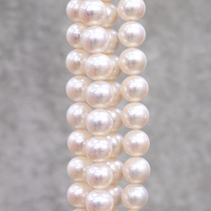 Round River Pearls 11,0-11,5mm AAA2+ Λευκό