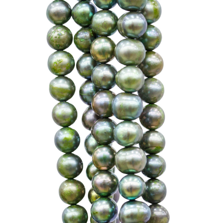 Round River Pearls 6.5-7.0mm A Green