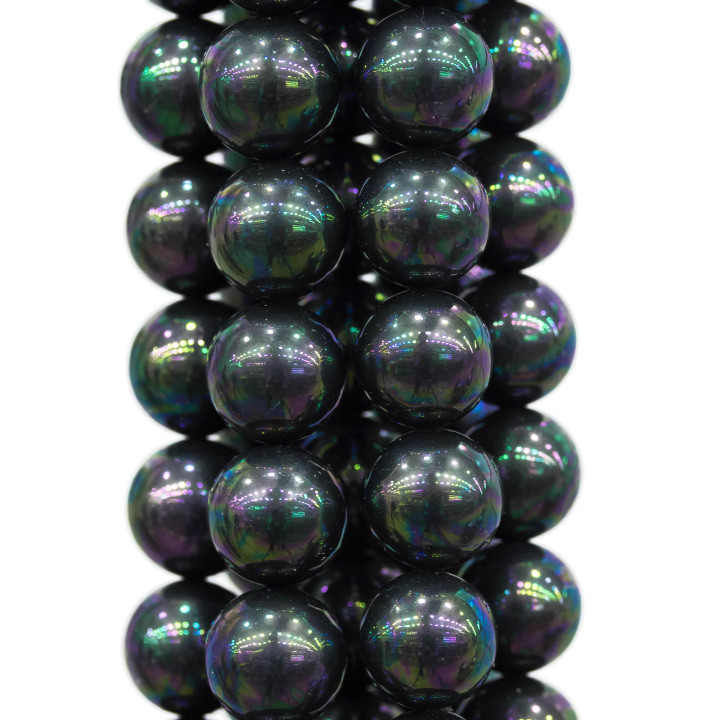 Perles de Majorque Gris Tahiti Ronde Lisse 12mm