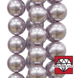 Mallorca Pearls Lavendel rund glatt 14mm