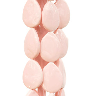 Plato Barroco Gotas Rosa Pastel Perlas De Mallorca 18x25mm