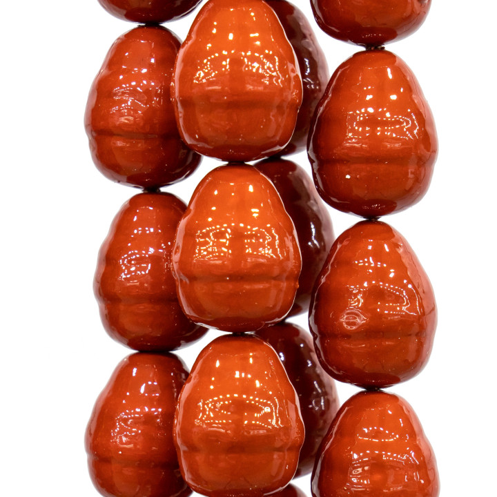Perles de Majorque Corail Rouge Sardaigne Baroque Irrégulier 18x24mm
