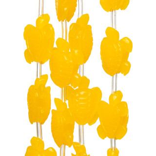 Cuentas De Resina De Alambre De Tortuga 16x18mm 16pz Amarillo