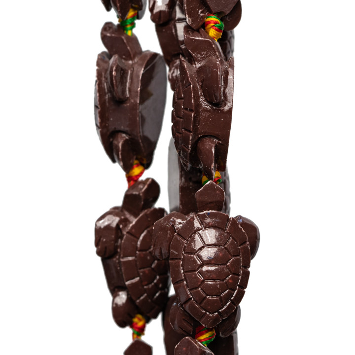 Turtle Wire Perles Résine 24x36x14mm 11pcs Marron