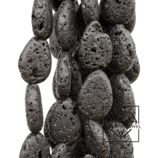 Lava Stone Flat Drops 15x20mm