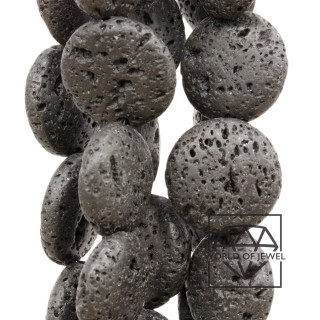 Piedra Lava Redonda Plana Lisa 18mm