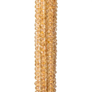 MachineCut Pierres Indiennes Rondelles Facettées 2,5-3,0mm Quartz Citrine