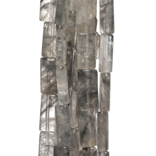 Rechteckige Platte aus grauem Quarz 08x16mm