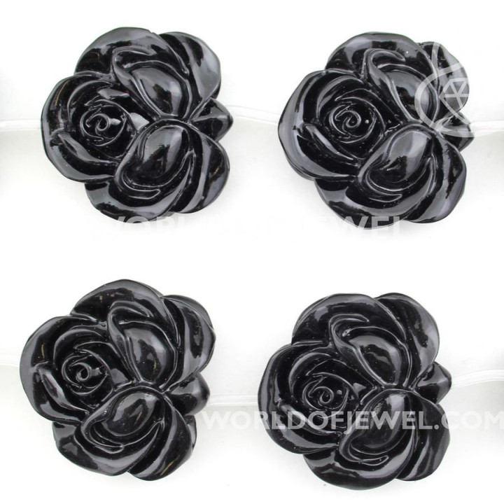 Resina Rosa Bifaccia 33mm 10pz Nero