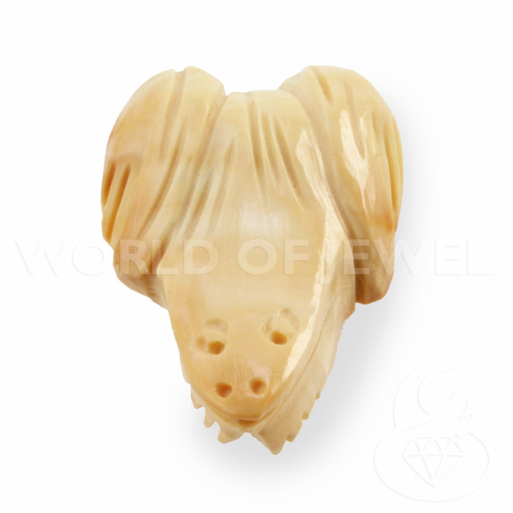 Fantasy Hand Engraved Shell Figurines 26x38mm