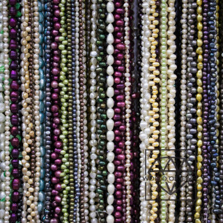 STOCK 20 STRANDS River Pearls Random Mixed Shapes and Colors