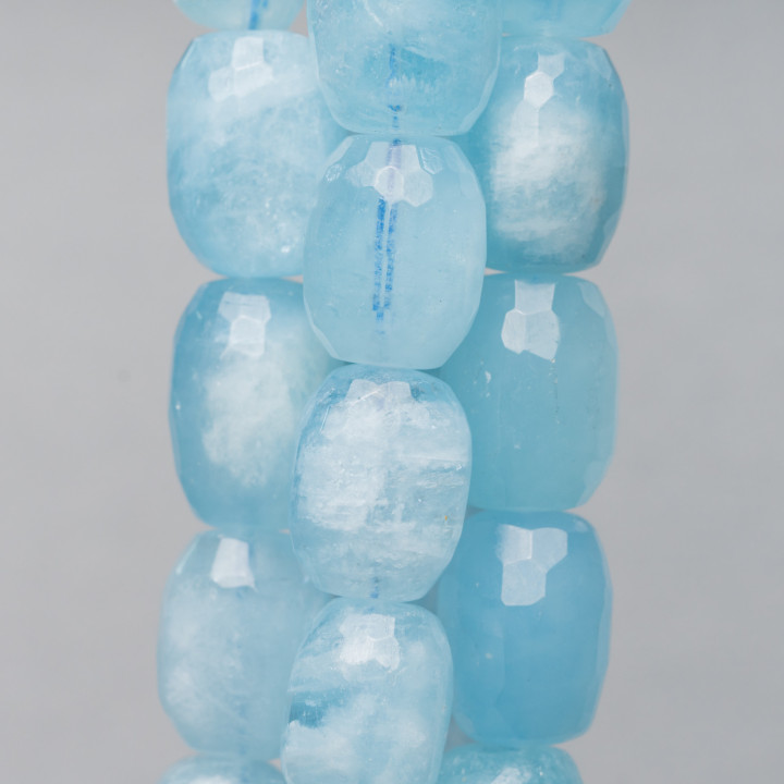 Aquamarine Milk Faceted Stone (ZSZ) 18mm