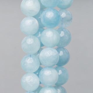 Aquamarine Milk Round Smooth (ASB) 11mm