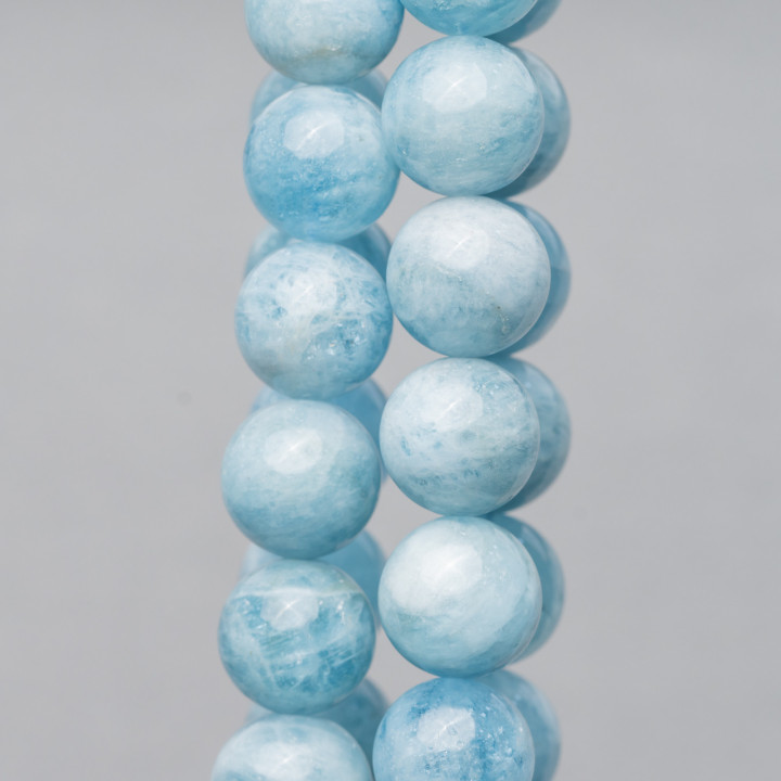 Aquamarine Milk Round Smooth (MSS) 20mm