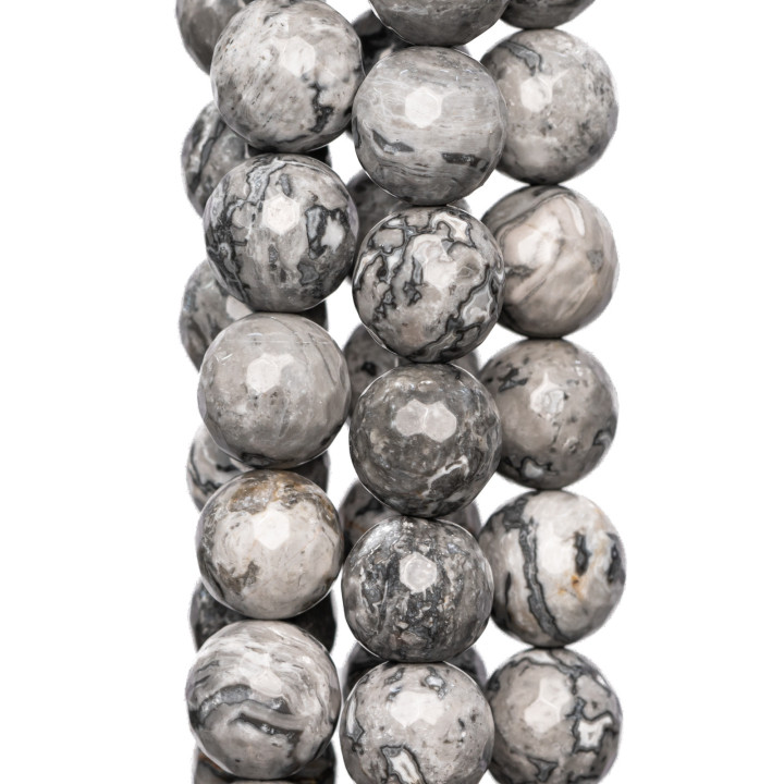 Facettierter fossiler Achat 10mm