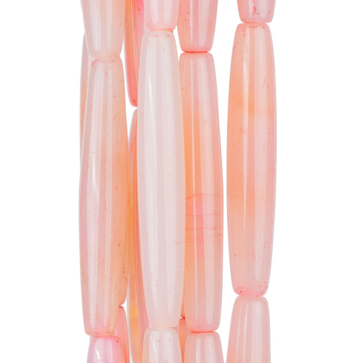 Agate Riz Fuchsia Lisse 15x85mm