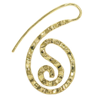 Bases for Bronze Earrings with Leverback 22x42mm 8 Pairs Golden