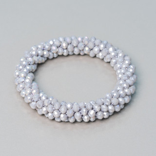 Elastisches Armband aus verschlungenen Kristallen 10 mm mit 4,5 mm Kristallen 1 Stück MOD12