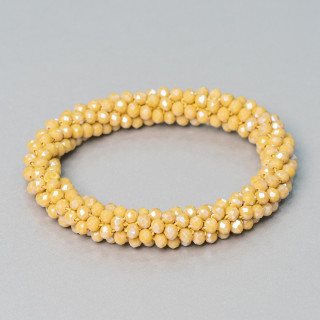 Bracelet Élastique De Cristaux Entrelacés 10mm Avec Cristaux De 4.5mm 1pc MOD47