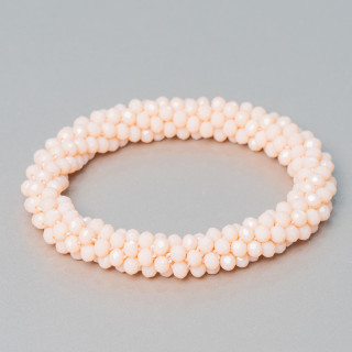 Pulsera Elástica De Cristales Entrelazados 10mm Con Cristales De 4.5mm 1pc MOD52