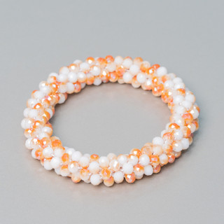 Bracelet Élastique De Cristaux Entrelacés 10mm Avec Cristaux De 4.5mm 1pc MOD7