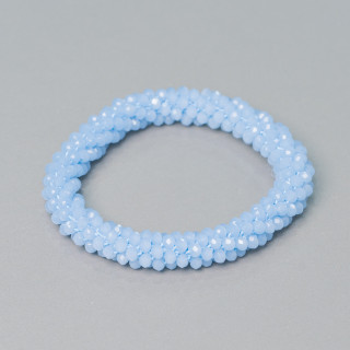 Bracciale Elastico Di Cristalli Intrecciati 9mm Con Cristalli da 3,5mm 1pz MOD14