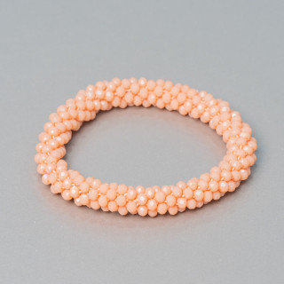 Elastisches Armband aus verschlungenen Kristallen 9 mm mit 3,5 mm Kristallen 1 Stück MOD9