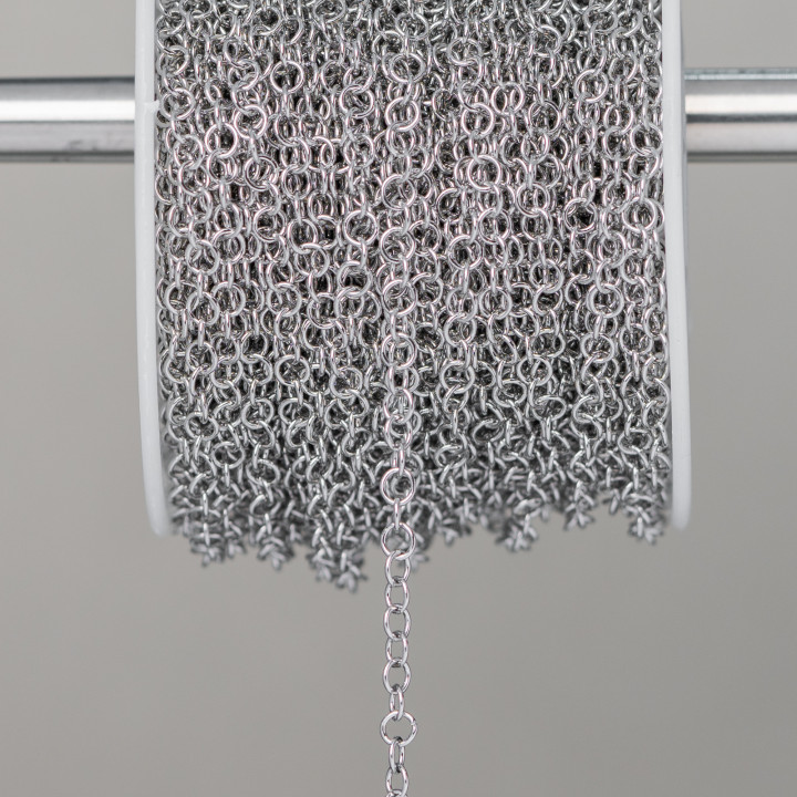 Fil d'acier de chaîne de câble rond lisse de 3,5 mm 0,6 mm 20 mètres